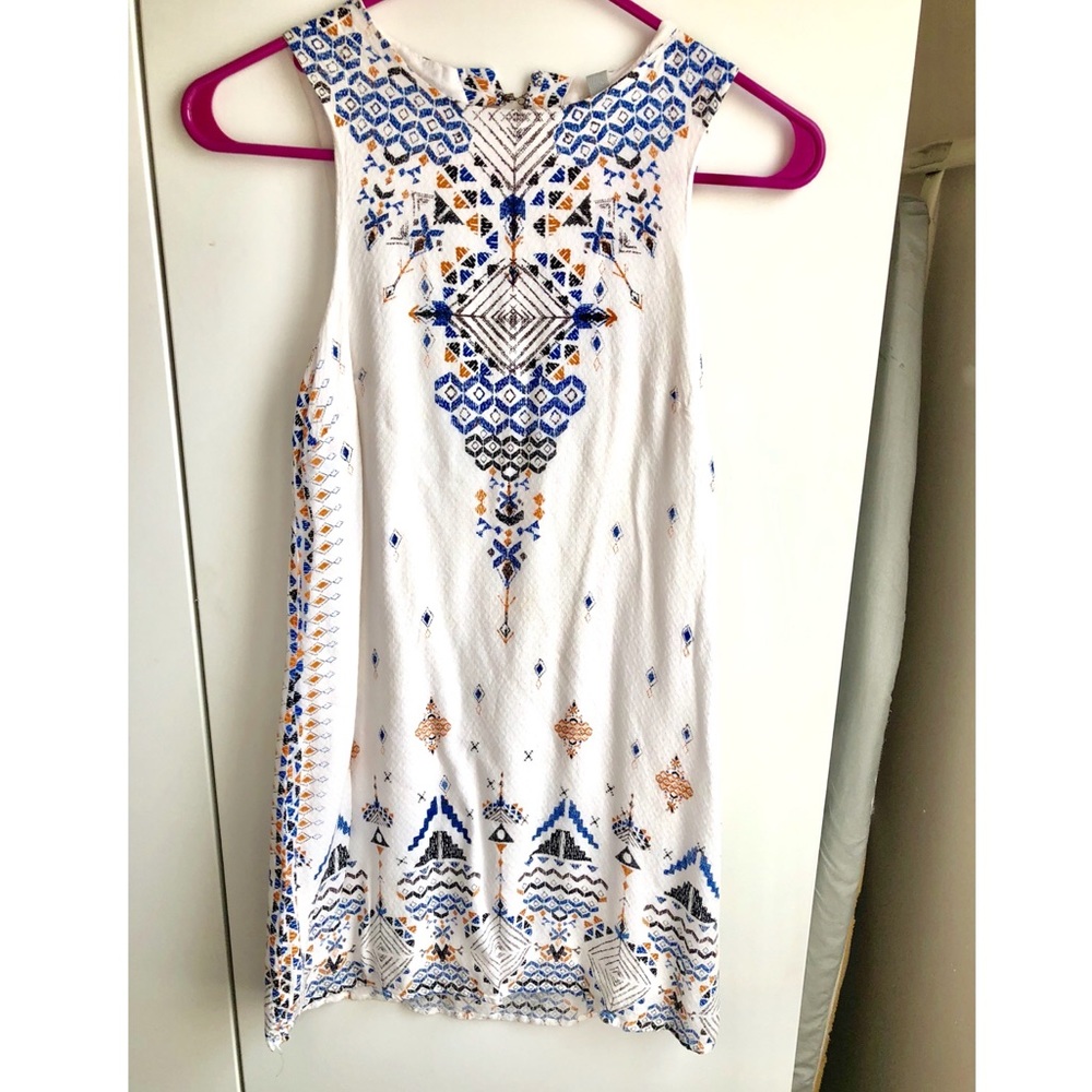 Tribal Patterned Mini Dress